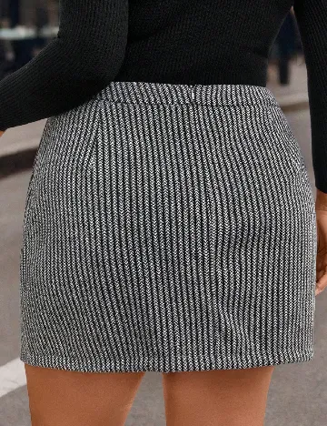 Fusta SHEIN CURVE, gri