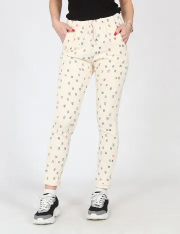 Pantaloni Zara, crem