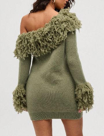 Rochie scurta SHEIN, verde