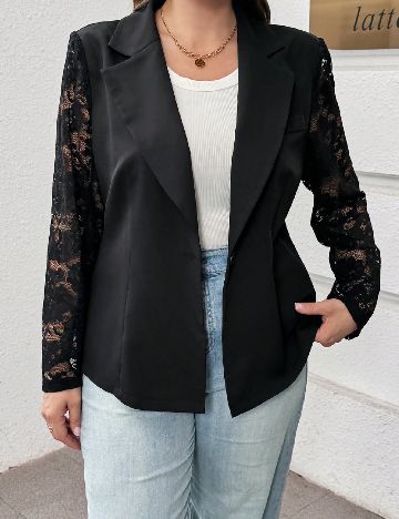 Sacou SHEIN CURVE, negru