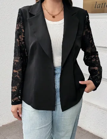 Sacou SHEIN CURVE, negru