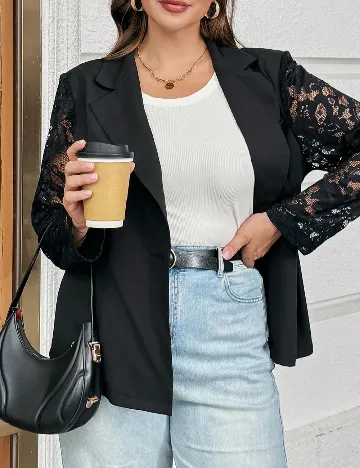 Sacou SHEIN CURVE, negru