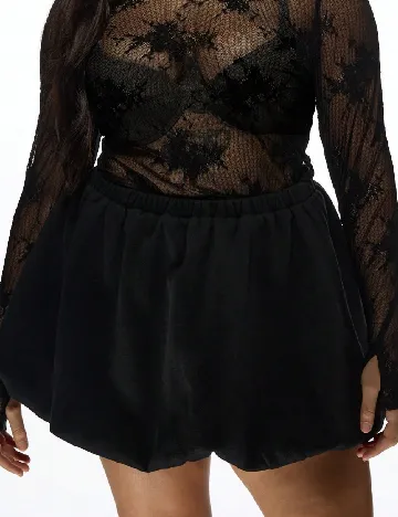 Fusta SHEIN CURVE, negru