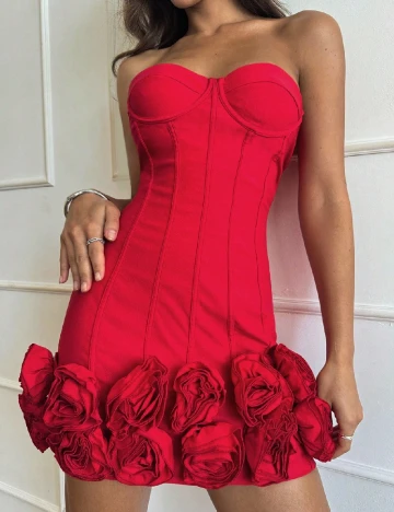 Rochie scurta SHEIN, rosu