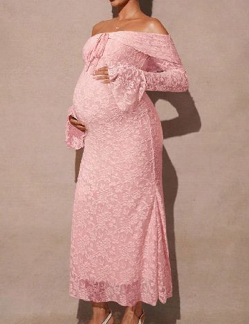 Rochie lunga SHEIN Maternity, roz