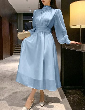 Rochie lunga Dazy, albastru