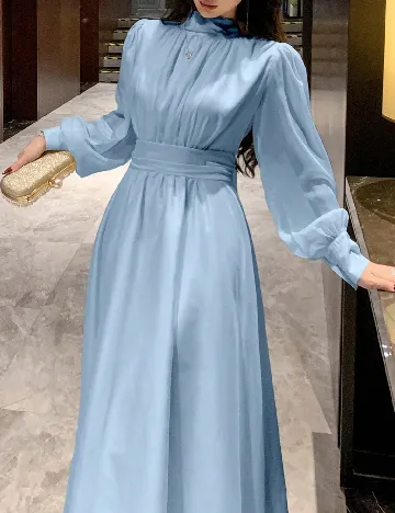 Rochie lunga Dazy, albastru