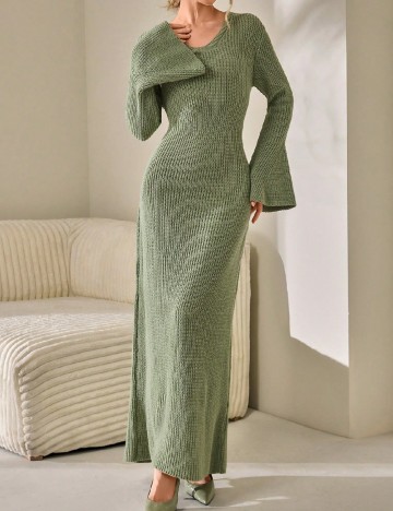 Rochie lunga SHEIN, verde