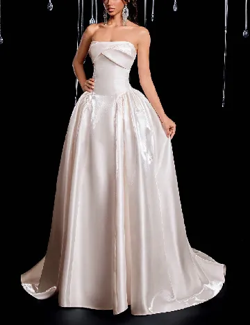 Rochie lunga SHEIN, crem