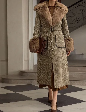 Palton Zeylah, mix culori