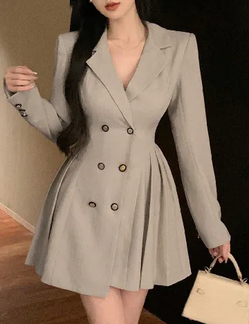 Rochie scurta Dazy, bej