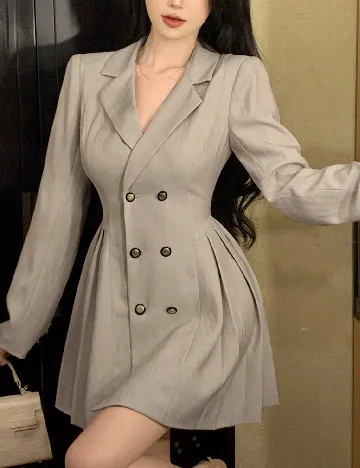 Rochie scurta Dazy, bej