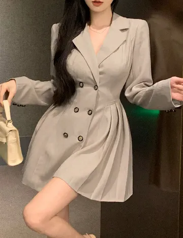 Rochie scurta Dazy, bej