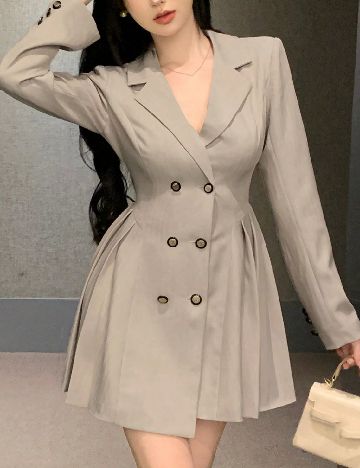 Rochie scurta Dazy, bej