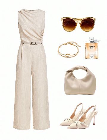 Salopeta SHEIN, crem