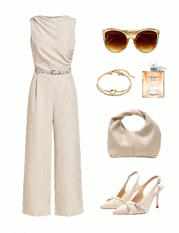 Salopeta SHEIN, crem