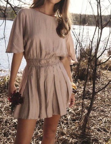 Rochie scurta SHEIN, maro