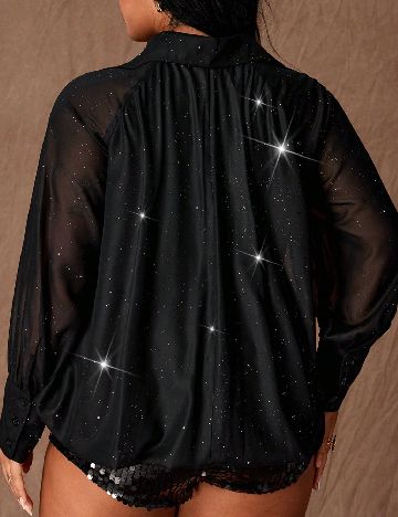 Camasa SHEIN CURVE, negru