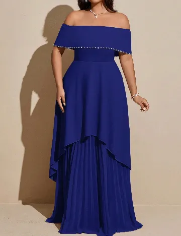 Rochie lunga SHEIN CURVE, albastru