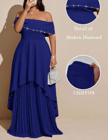 Rochie lunga SHEIN CURVE, albastru