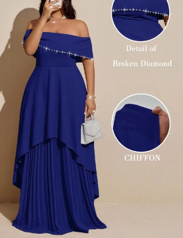 Rochie lunga SHEIN CURVE, albastru