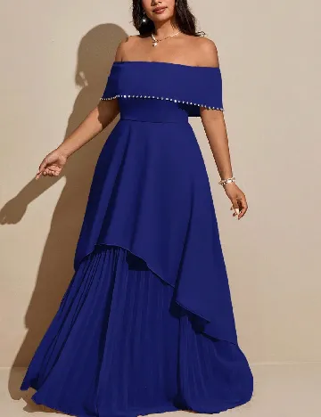 Rochie lunga SHEIN CURVE, albastru