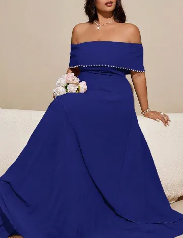 Rochie lunga SHEIN CURVE, albastru