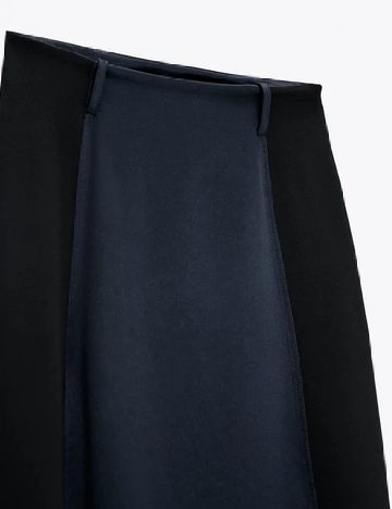 Fusta Zara, negru/bleumarin