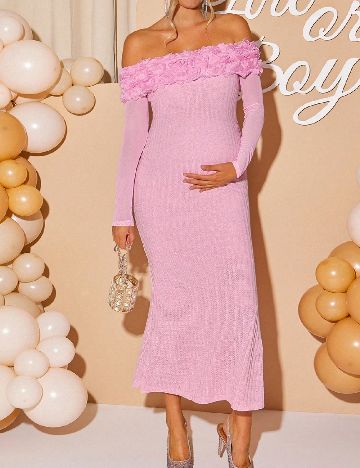 Rochie lunga SHEIN Maternity, roz