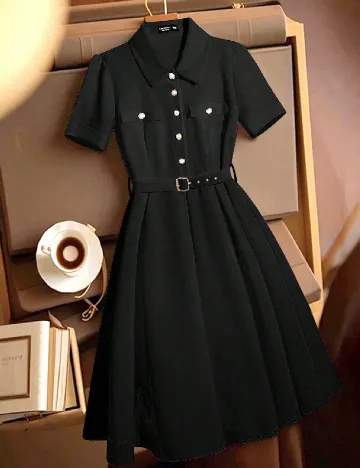 Rochie scurta SHEIN CURVE, negru