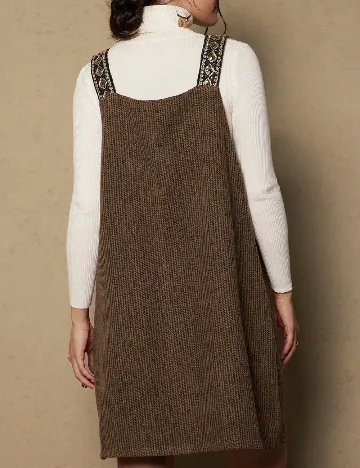 Rochie scurta SHEIN CURVE, maro