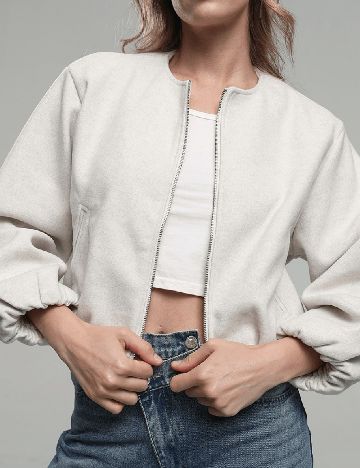 Jacheta SHEIN, gri deschis