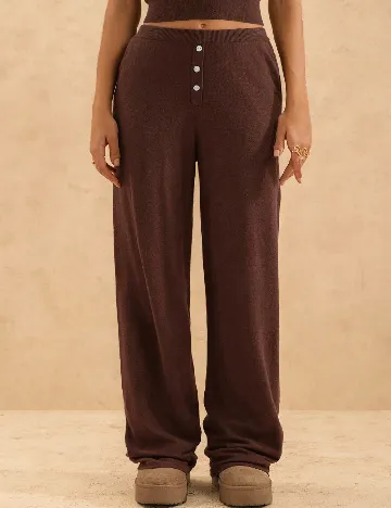Pantaloni SHEIN, maro