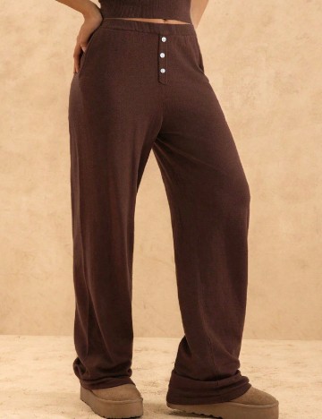 Pantaloni SHEIN, maro