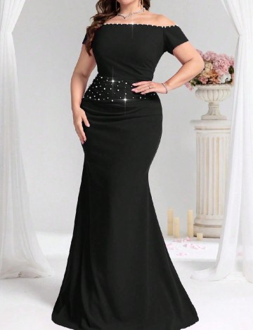Rochie lunga SHEIN CURVE, negru