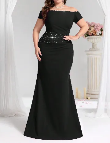 Rochie lunga SHEIN CURVE, negru