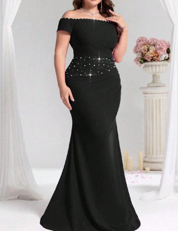 Rochie lunga SHEIN CURVE, negru