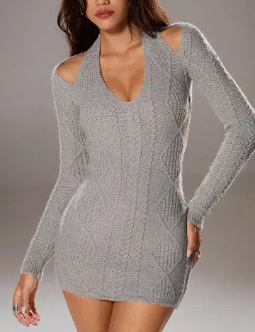 Rochie scurta SHEIN, gri