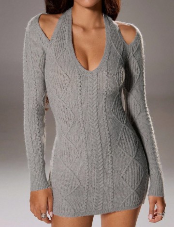 Rochie scurta SHEIN, gri