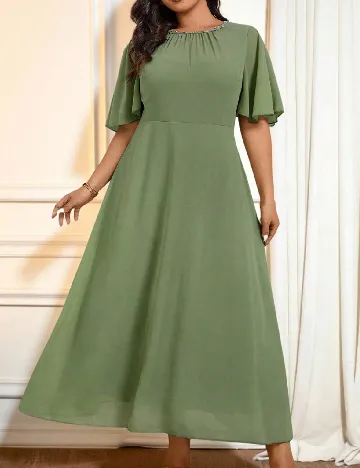 Rochie medie SHEIN CURVE, verde
