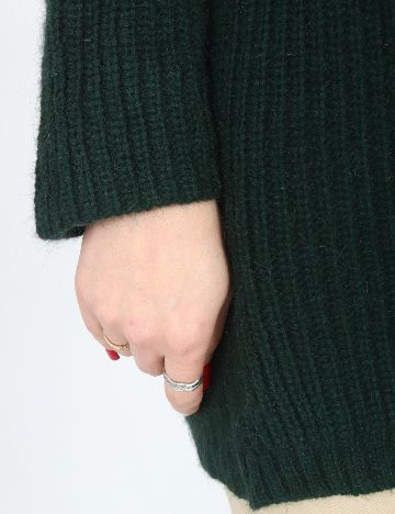 Cardigan Pull&Bear, verde inchis