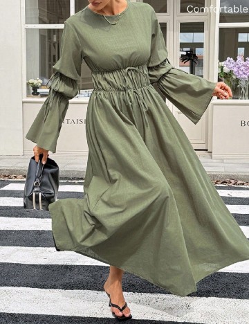 Rochie lunga SHEIN, verde