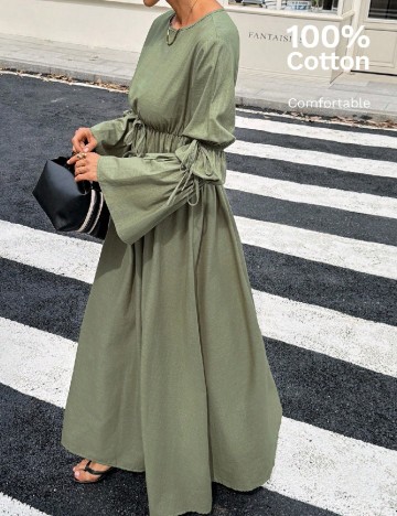 Rochie lunga SHEIN, verde