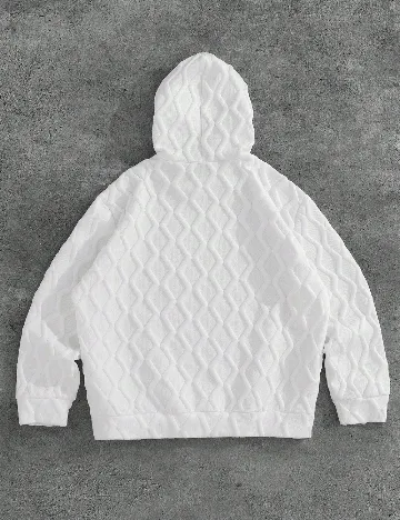 Hanorac SHEIN Plus Size Men, alb