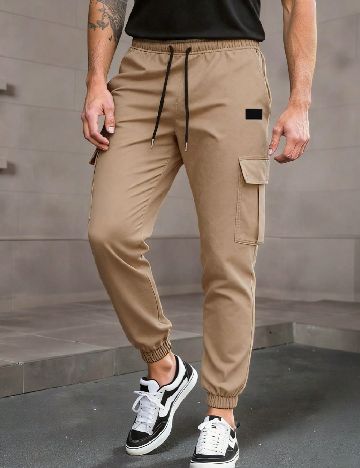 Pantaloni SHEIN, maro