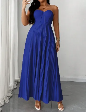 Rochie lunga SHEIN CURVE, bleumarin