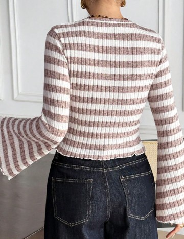 Bluza SHEIN, alb/maro