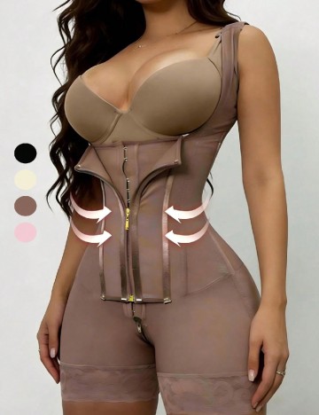 Salopeta modelatoare SHEIN, maro