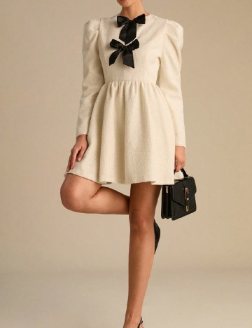 Rochie scurta SHEIN, ecru