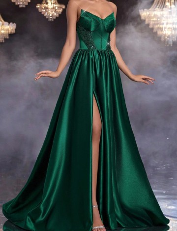 Rochie lunga SHEIN, verde